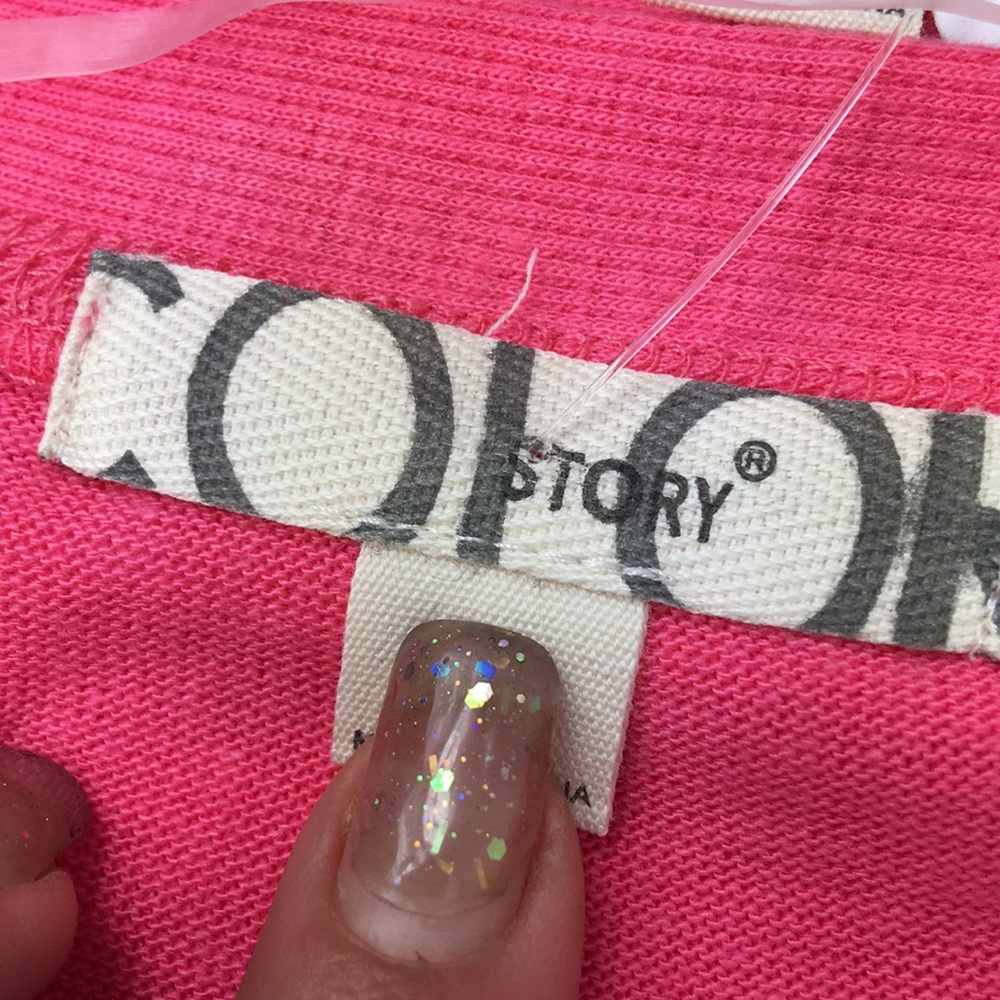 NEW cozy Light pink brass snap cardigan - Picture 6 of 8